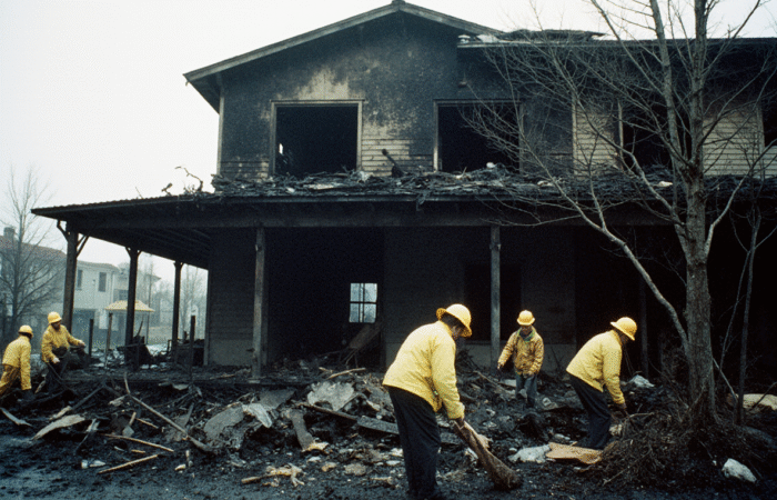 how to clean home after a fire near markham
