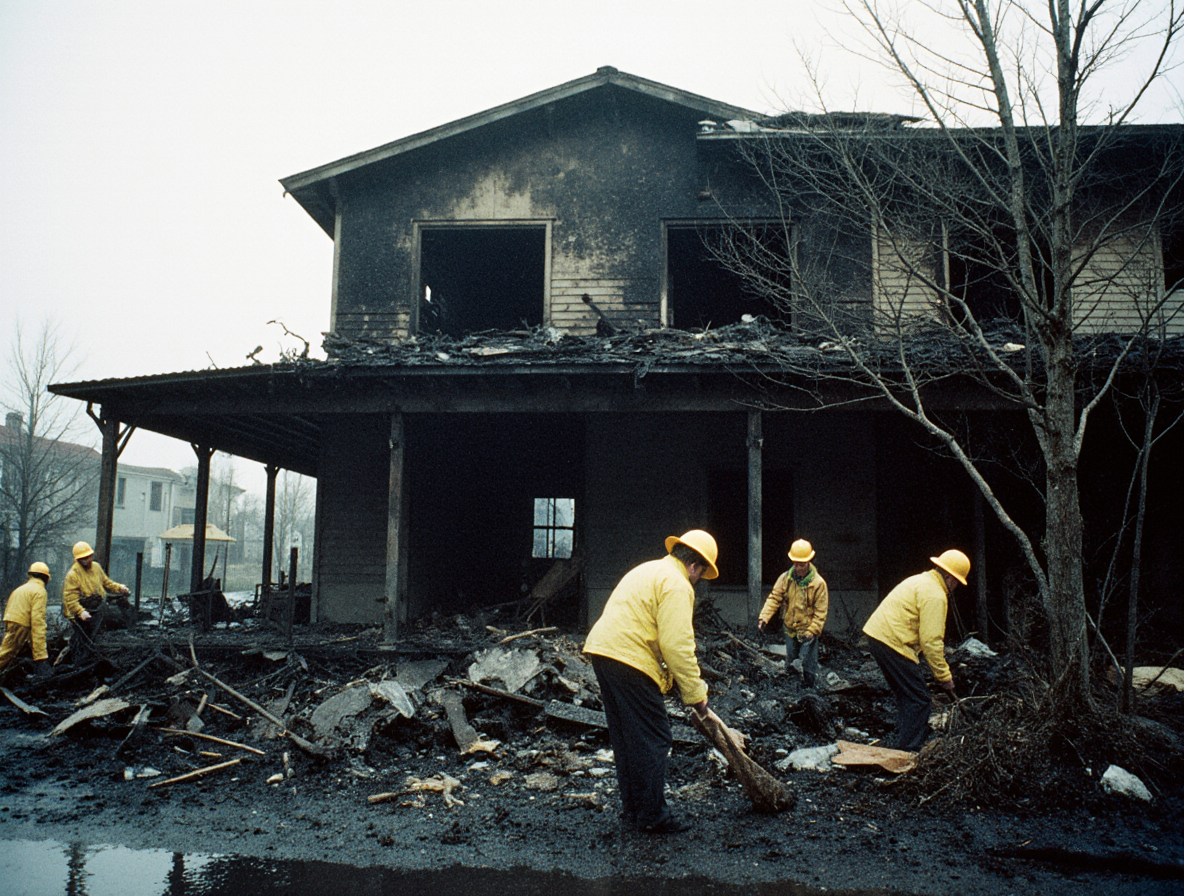 how to clean home after a fire near markham